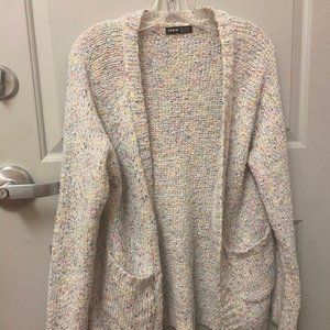 Rainbow Popcorn Long Cardigan